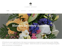 Tablet Screenshot of floralaccent.com.au